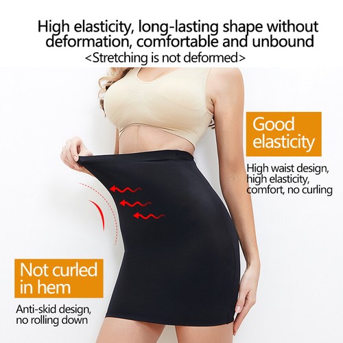 Women Slip for Under Dress Tummy Control Seamless Body Shaper Slip Shorts Pants - Picture 22 of 29