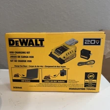 DEWALT DCB094K 20V USB-C Battery Charging Kit Adapter AC Wall Charger USB Cable