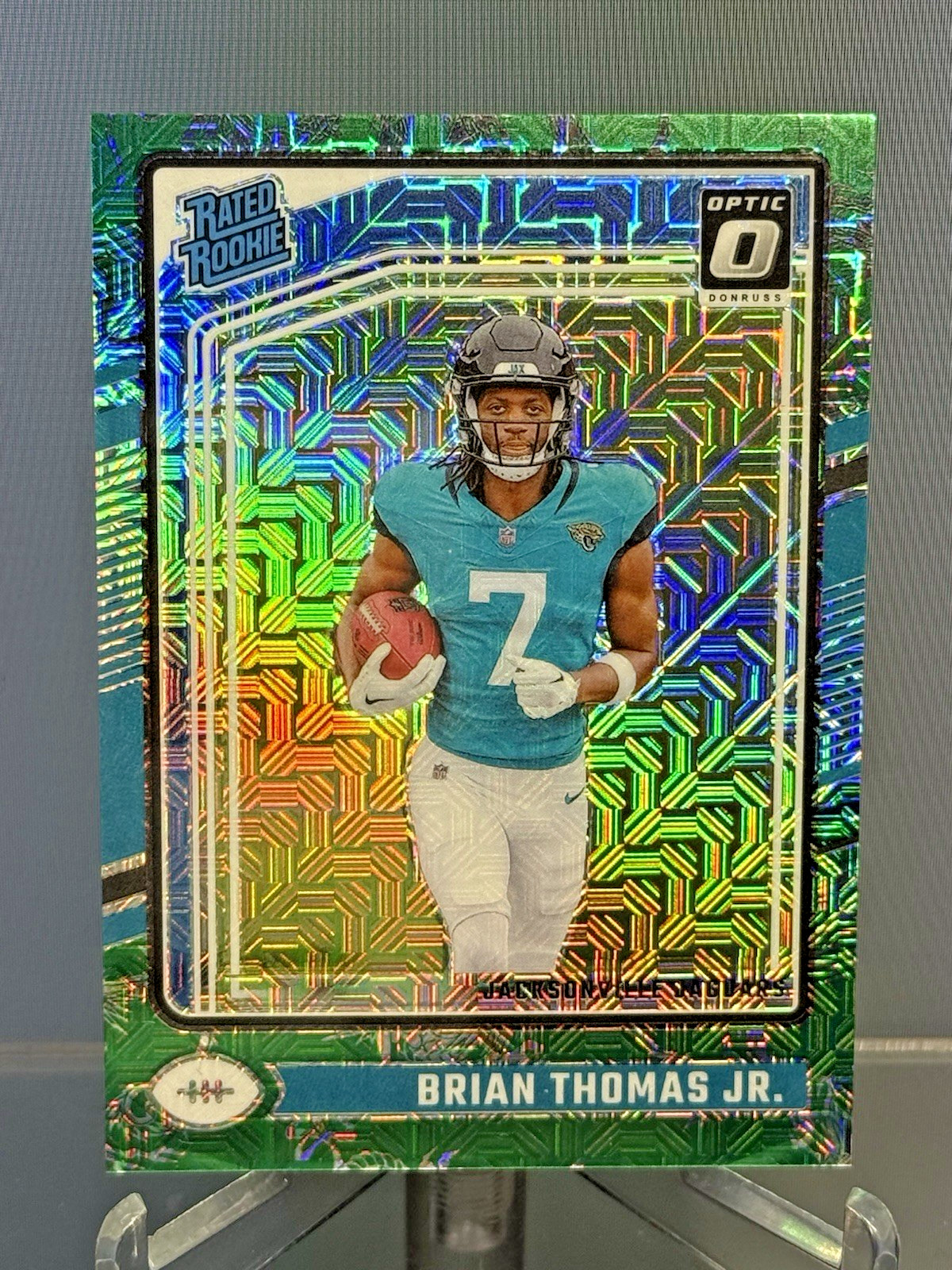 2024 Panini Donruss Optic Rated Rookie Brian Thomas Jr. #214 Dragon Scale /24