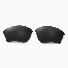 Walleva Black Non-Polarized Replacement Lenses For Oakley Half Jacket XLJ