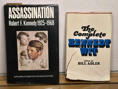 Vintage Kennedy Book Lot 2 Hardcover Assassination Robert F Complete Kennedy Wit