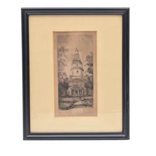 Don Swann Framed State House Annapolis Maryland Signed #44/300