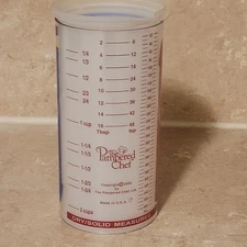 Pampered Chef 2 Cup  Wet/ Dry Liquid Solid Measuring Cup 2225