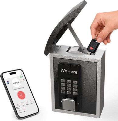 Smart Key Lockbox Drop Slot Wall Mount Outdoor House Realtor Apartment Store
