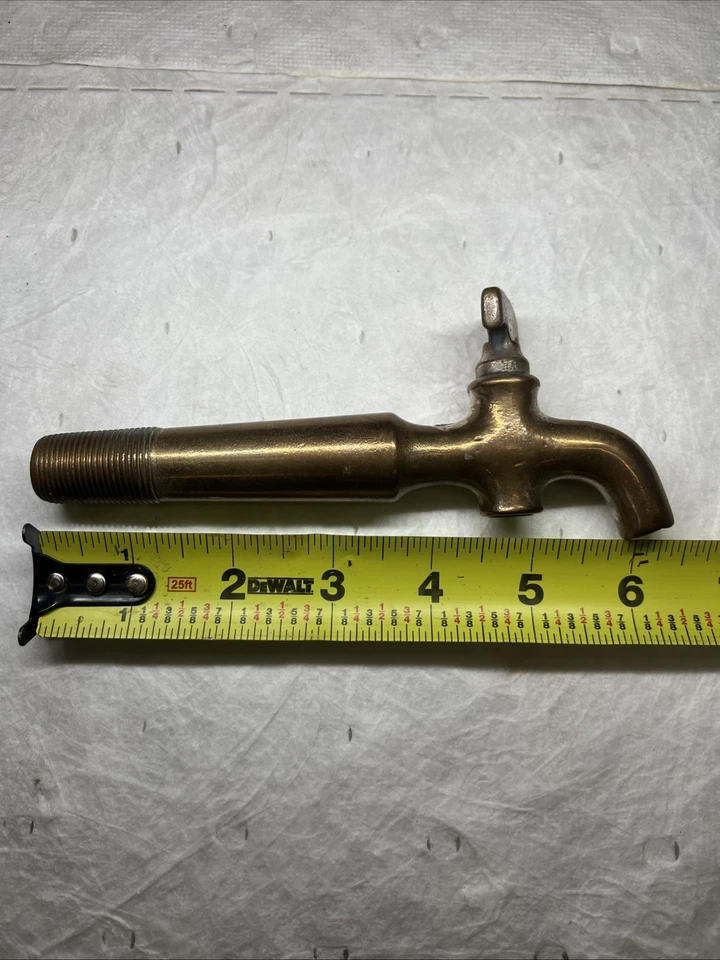 Vintage Antique Solid Brass Barrel Bung Spigot Keg Tap Breweriana - Image 4 of 4