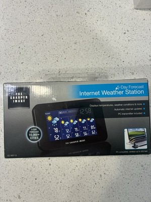 The Sharper Image 5 Day Forecast Internet Weather Station EC-WS115 NEW