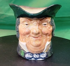 Vtg Royal Doulton Character Jug Parson Brown D5529 3" Face Toby Mug