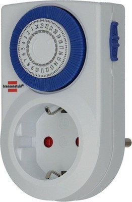 Brennenstuhl Zeitschaltuhr MMZ 20, mechanische Timer-Steckdose