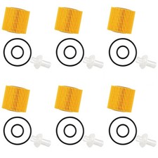 04152-YZZA1 Engine Oil Filter Pack of 6 For T...