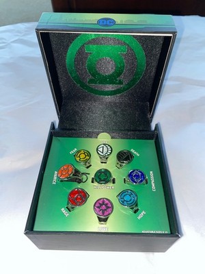 DC Comics Green Lantern All Lantern Corps Colored x9 Power Ring Metal Set ADJ
