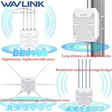 WAVLINK WiFi 7 Outdoor Range Extender BE5100 AX3000 WiFi 6 Mesh Router IP67 wPOE