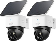 eufy Security SoloCam S340(2-Cam) Solar Powered Outdoor Wireless 360° NoFee WiFi