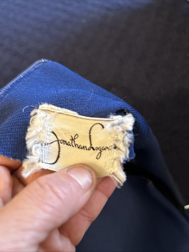 Vintage Jonathan Logan ärmelloses dunkelblaues Kleid Small - Bild 6 von 8