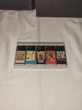 Scripto Retro Lite Vintage Cigarette Lighters Lot of 5, Series 1 Set In Package