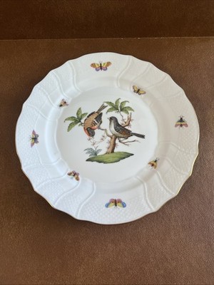Herend Rothschild Bird  Dinner Plate 1524