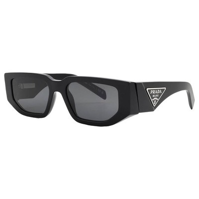 Prada Dark Grey Rectangular Men's Sunglasses PR 09ZS 1AB5S0 54 PR