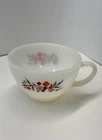 Vintage 60s Fire King Anchor Hocking Primrose Milk Glass Tea/Coffee Cup