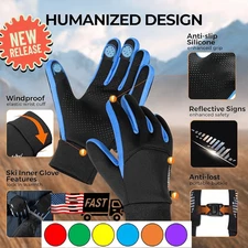 Waterproof Winter Gloves Rivmount Touchscreen Warm Outdoor Sports for Boy Girl