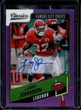 2021 Classics Larry Johnson Premium Significant Signatures Purple Auto #/10