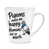 Gift Base Kaffeebecher 12Oz Latte Becher Weiß Vogelmotiv Crazy Bird Watcher
