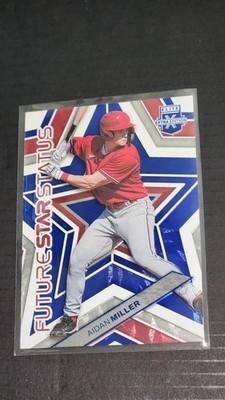 Aidan Miller 2023 Elite Extra Edition /199 Future Star Status Red White Blue