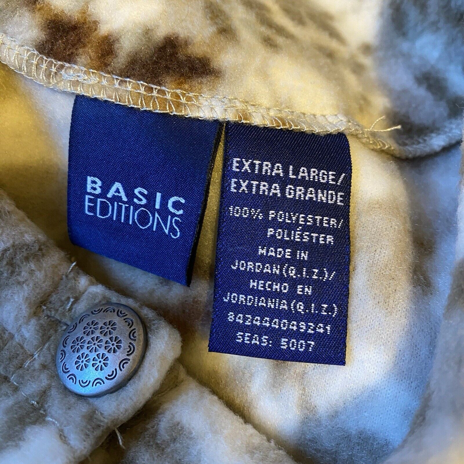 Basic Editions Multicolor Flannel Jacket Sweater … - image 4