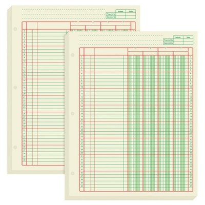Fulmoon 2 Pack 100 Sheets Columnar Pad Accounting Ledger Paper 8.5 x 11 Inch 