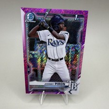 Topps 2021 Bowman Chrome 1st Bowman Prospects Jhonny Piron #BCP-239 Rays /250