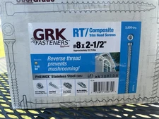 GRK Fasteners #8 x 2-1/2-in Stainless steel Exterior Trim screws 3500cnt