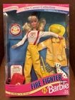 Vintage 1994 Mattel The Career Collection Fire Fighter Barbie Doll #13553 NRFB