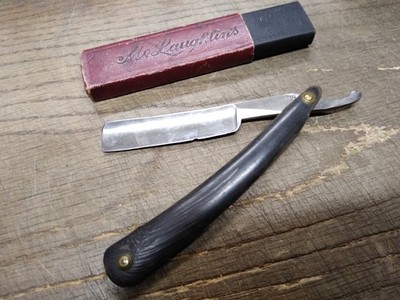 Vtg Antique Unknown Brand Straight Razor 6/8 Inch 6 5/8 Inch Closed