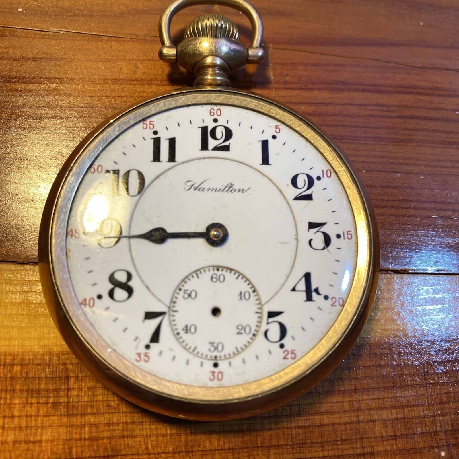 Vintage Hamilton Pocket Watch Model not working selling as is for repair