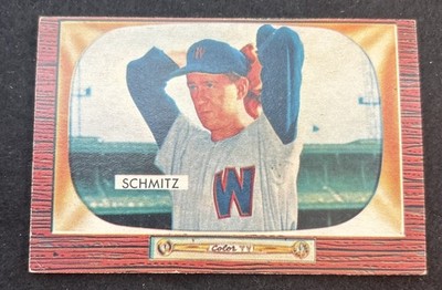1955 BOWMAN # 105 JOHNNY SCHMITZ VGEX   VB 1478