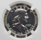 1957 Proof *FRANKLIN* Silver Half Dollar 50c NGC PF68 #009 ECC&C, Inc.