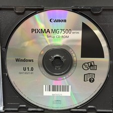 Canon Pixma MG7500 Series Setup CD-ROM U 1.0 PC  DISC ONLY 