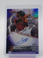 STIVEN MARTINEZ 2025 BOWMAN'S BEST AUTO PURPLE /75 #B25-SMA ORIOLES Q2045