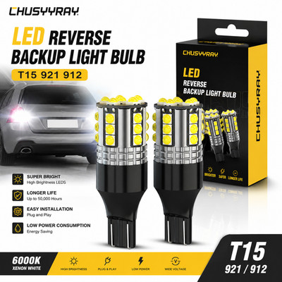 White Canbus LED Bulb For Car Backup Reverse Light 912 921 T15 W16W EODs
