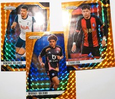 3 Pack Orange Mosaic 2024 Panini Prizm Premier League 80/272/188 Soccer Card