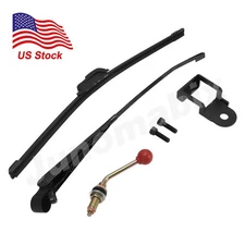 Universal Golf Cart Windshield Wiper & Bracket No Drill For Ezgo Yamaha Club Car