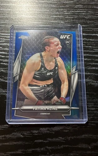 2026 Topps Chrome UFC Fatima Kline RC Blue Rookie Card #127/150
