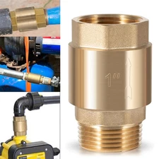 Universal One-Way Brass Check valve 1 inch with Backflow Preventer for Well Pump
