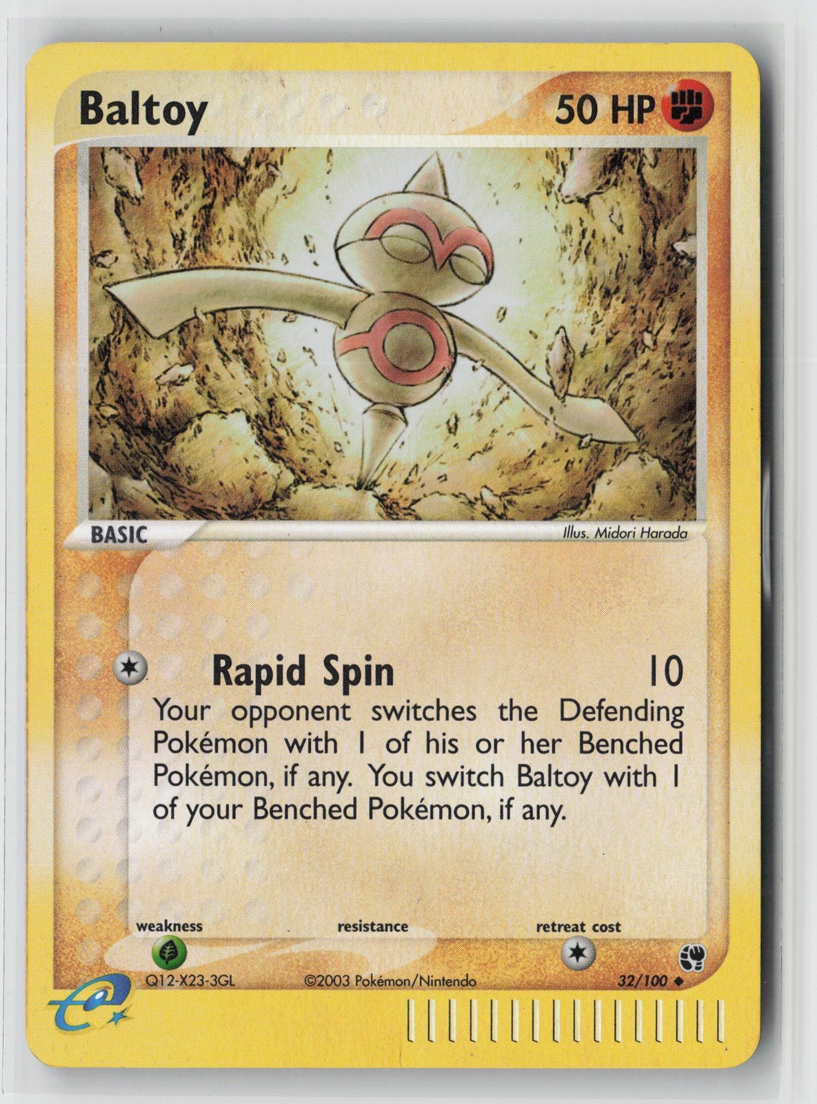 Baltoy Sandstorm Reverse Holo 32/100 NM