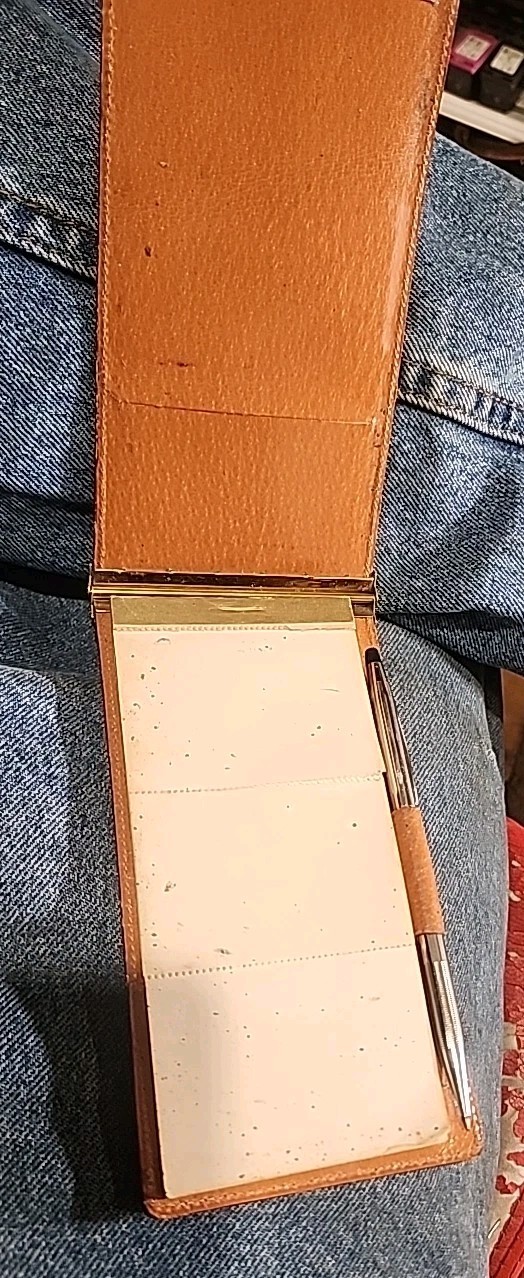 Genuine Alligator Small Writing Note Pad Portfolio, used, free shipping