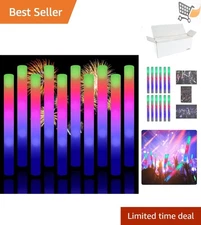 Light Up Foam Sticks 16 inches 3 Modes Colorful Flashing LED Party Concert