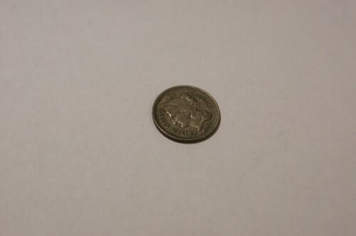 3 Cent Piece, Nickel, 1866, Circulated - Picture 4 of 4