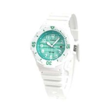 Casio Women's Quartz Analog Display White Resin Strap Watch LRW-200H-3CVDF