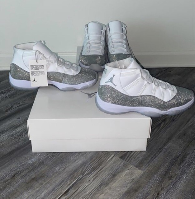 wmns air jordan 11 metallic silver