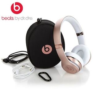 beats bluetooth headphones rose gold