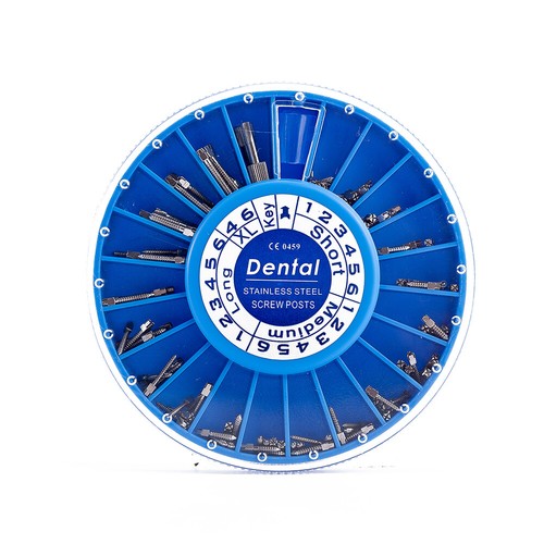 120Pcs Dental Stainless Steel Screw Posts Assorted Conical Screw Kits Endo Drill - Picture 5 of 7