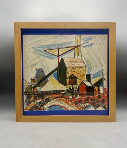 Frantisek Gross Signed Lithograph Prints Set Of 2 Framed Modernist Art Czech Art - Picture 2 of 14